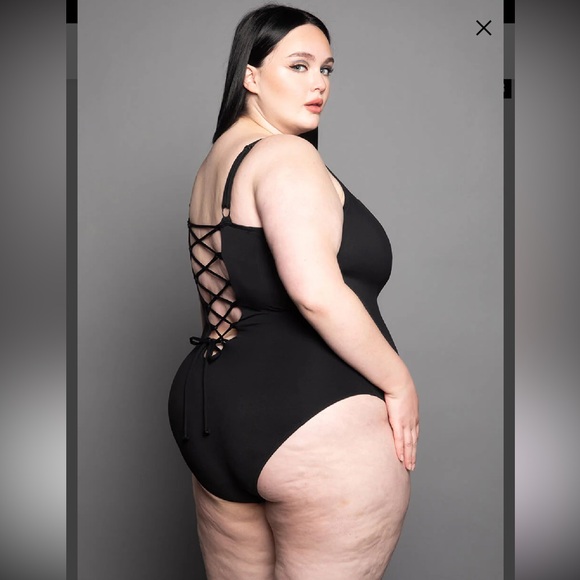 Ta3 Other - TA3 Lifty black white one piece swimsuit sz 4X extra long C cup Shapeware laceup